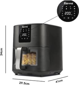 Airfryer 9L met Digitale Display en 8 Vooraf Ingestelde Programma's voor Gezond Koken — thumbnail 7