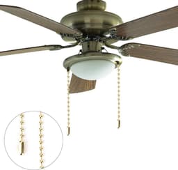 Plafondventilator Trekketting 3m - Kraal Premium Metalen Lamp Trekketting met Connectoren voor Doe-Het-Zelf Knutselwerkjes — thumbnail 5