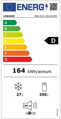 Liebherr IRBd 5151 Prime BioFresh combi-koelkast Ingebouwd 276 l Wit — thumbnail 2