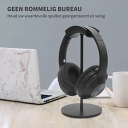 Metalen Hoofdtelefoonstandaard - Ruimtebesparende en Elegante Hoofdtelefoonhouder — thumbnail 4