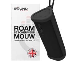 Heavy Duty Protective Silicone Carrying Case for Sonos Roam 2 | Black | Now Includes Bluetooth Button for Roam 2 | Protect Your Wireless Bluetooth Speaker With This Case