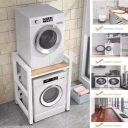 Ruimtebesparende Wasmachine- en Droogkast met Verstelbare Hoogte — thumbnail 2