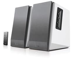 Bluetooth Boekenplank Speakers met Houten Afwerking - Heldere Geluidservaring met Draadloze Afstandsbediening