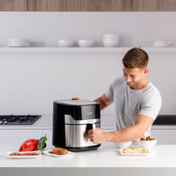Grote Luchtfriteuse 6.5L met RVS behuizing - 1500W - Gezond Frituren — thumbnail 4