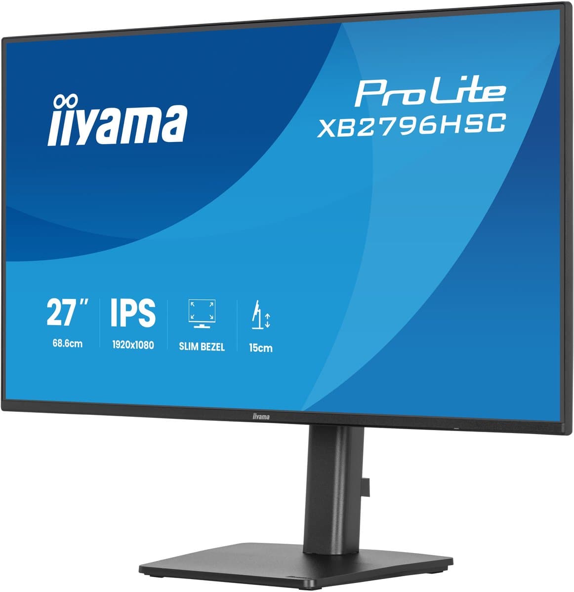 iiyama ProLite XB2796HSC-B1 - 27 inch - Full HD - IPS - USB-Hub (2x) - Verstelbaar - USB-C (65 watt) — afbeelding 1