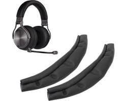 Vervangende hoofdbandhoes eiwitleren hoofdbandbeschermer zwart geschikt voor Virtuoso RGB Wireless SE.