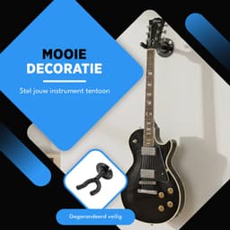 Finesse Gitaar Muurbeugel - 2-Pack - met Plectrums - Wandbeugel - Gitaarstandaard — thumbnail 4