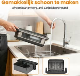 Digitale Airfryer XXL 10L Sinaopus 922 - Dubbele Mand met 2×5L - 2400W - 10 Programma’s - Smart Finish & Match Cook - 80–200°C Instelbaar - Onafhankelijke Bediening & Veilig Pauzesysteem - Automatische Keerherinnering & Binnenverlichting — thumbnail 4