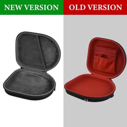 Allecta - Draagtas voor hoofdtelefoon, compatibel met hoofdtelefoonmodellen, vervangende beschermende harde reistas met accessoire-opslag (zwart) — thumbnail 5