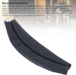 Hoofdbandkussenhoes Vervanging - Comfortabel Eiwitleer - Hoge Elasticiteit - 2 stuks - Geschikt voor WH-XB910N — thumbnail 3