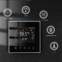 Slimme Programmeerbare Wi-Fi Thermostaat met Touchscreen voor Water, Elektrische en CV-Verwarming | Compatibel met Alexa & Google Home — thumbnail 5