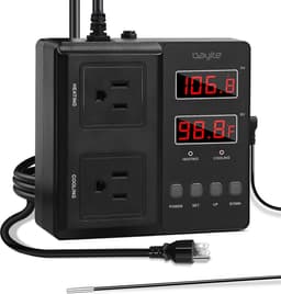 Digitale Thermostaat met Outlet voor Verwarming en Koeling - Temperatuurregelaar Plug and Play — thumbnail 1