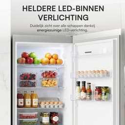 Heinner HC-V288SE++ Koel-vriescombinatie 288 L – Low Frost – Super Freezing – Mechanische Bediening – Omkeerbare Deur – Zilver – 5 Jaar Garantie — thumbnail 7