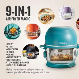 Gezonde Contactloze Airfryer 5L met Glazen Pan en 360 Graden Zicht — thumbnail 4
