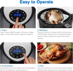 4.5 L Airfryer met Digitale Display en 7 Voorgeprogrammeerde Instellingen — thumbnail 7