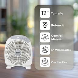 Vloerventilator met 3 Snelheden en Timer - 30,5 cm — thumbnail 3