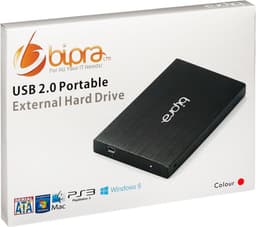 Externe Pocket Harde Schijf 100GB USB 2.0 Slank Ontwerp Rood — thumbnail 3