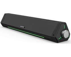 Dynamische RGB Computerluidspreker - HiFi Stereo Bluetooth 5.0 & AUX-in voor Desktop, PC, Laptop, Tablets