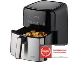 Airfryer 5L met Digitale Timer en 8 Programma's | Roestvrijstalen Mand | Gezond Frituren tot 200°C