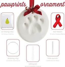 Pootafdruk Ornament voor Honden en Katten - Perfecte DIY Keepsake voor Huisdierliefhebbers — thumbnail 2