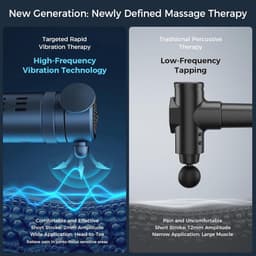 Massagepistool voor diepe weefselvibratie - Draagbare handtherapie voor spierontspanning — thumbnail 5