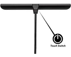 Muziekspeelplaatsen LED Leeslamp - Dimbaar met 2 Kleurmodi