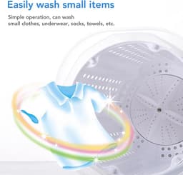 Handwasmachine 2-in-1 met handbediende roterspindroger voor mobiel en elektriciteitsvrij wassen — thumbnail 5