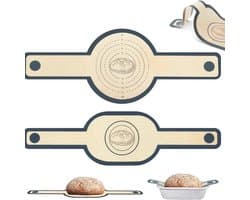 Ovenmatten – Bakmatten – Extra Dikke Ovenbakmaten van Silicone 0.7 mm met Lange Handvatten – Bakmat – Hittebestendig tot 230°C voor Oven, Magnetron & Airfryer – Set van 1 Ronde + 1 Ovale Mat – 2-Pack