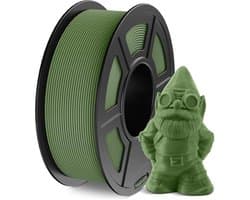 Matte PLA Filament 1.75mm Olijfgroen - 1.1kg Spoel voor 3D Printer - Hoge Maatnauwkeurigheid