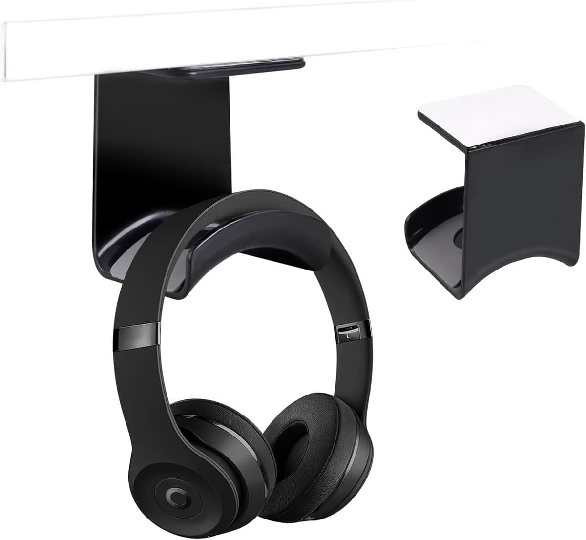 Set van 2 Universele Headset Houders voor Tafel en Muur - Ruimtebesparend en Antislip — afbeelding 1