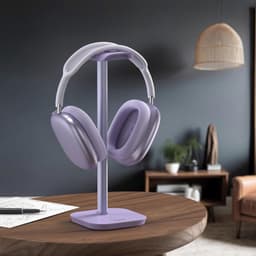 Universele Koptelefoonhouder met Zware Basis en Aluminium Stang — thumbnail 3