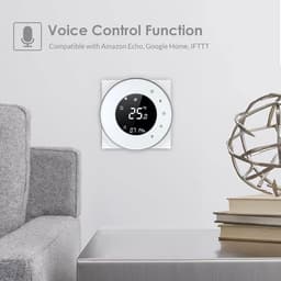 Draadloze Programmeerbare WiFi Thermostaat voor Gasboiler met LCD Touchscreen en Spraakbediening — thumbnail 3