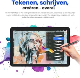 HOTWAV Pad 13 Pro - Tablet met toetsenbord + muis + stylus - Android-tablet - 10,1 inch - 120 Hz verversingssnelheid - 12+256 GB RAM/ROM - 6580 mAh-batterij - 13 MP-camera - 4G dual-sim - gezichtsherkenning - Grijs — thumbnail 9