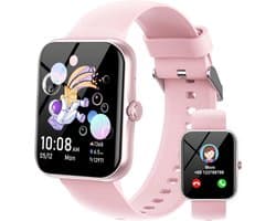 Kinder Smartwatch met Stappenteller, Fitness Tracker en Spelletjes - Roze