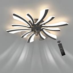Draaibare Plafondventilator met Dimbaar LED Plafondlamp - 3 Kleurtemperaturen & Afstandsbediening — thumbnail 2
