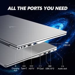Laptop 15,6 inch, 16 GB DDR4, 512 GB SSD, Dual-Core 3050E (tot 2,80 GHz), notebook met vingerafdruksensor, verlicht toetsenbord, dubbele luidsprekers, HDMI, laptop voor studenten en kantoor — thumbnail 2