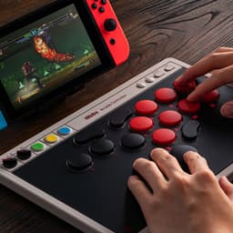 8Bitdo Arcade Controller NSW/PC - Bluetooth, RF, USB - Voor Nintendo Switch, Nintendo Switch 2 en PC - Zwart, Grijs — thumbnail 4