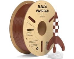 PLA+ Filament - 3D Printer Materiaal - Hogesnelheid Drukken - Maatnauwkeurigheid 002 mm - 175 mm 1 kg - Bruin