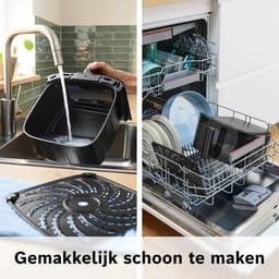 Bosch MAF671B0 Airfryer XXL - Serie 6 - 7,2L - Shake alarm - Kijkvenster - Warmhoudfunctie - 7 programma's - Tot 5 personen - Zwart — thumbnail 3