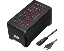 USB Oplaad Dock met 30 Poorten - Ideaal voor Thuis, Kantoor, en Reizen