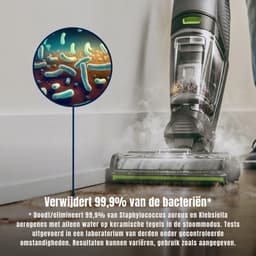 Aurixi® Steelstofzuiger met snoer - Steelstofzuiger - Stofzuiger - Grijs /Groen- ‎25cm x 27cm x 112cm — thumbnail 2