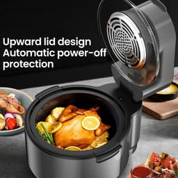 Sensova - Heteluchtfriteuse 4 Liter - 1200W - Slimme Oven met 360° Heteluchtcirculatie - Visuele Airfryer met Touch Display en Automatische Programma’s voor Gezond Koken — thumbnail 5