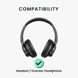 Harde Beschermhoes voor Over-Ear Hoofdtelefoon - 24 x 19 cm - Antraciet/Wit — thumbnail 3