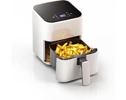 DnA® Mini-Heteluchtfriteuse - Airfryers - Airfryer xxl - Wit - 26 x 21cm x 28cm