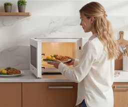 SNJY® Magnetron Vrijstaand - Microgolf - Microwave - 20 Liter - 5 Standen - 700 W - Wit — thumbnail 6