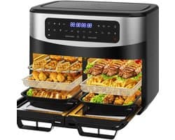 Airfryer XXL - Dubbele Mand Airfryer - keukentool