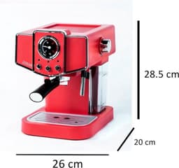 Thuys - Espressomachine - Koffiezetapparaat - Koffiemachines - Rood — thumbnail 2
