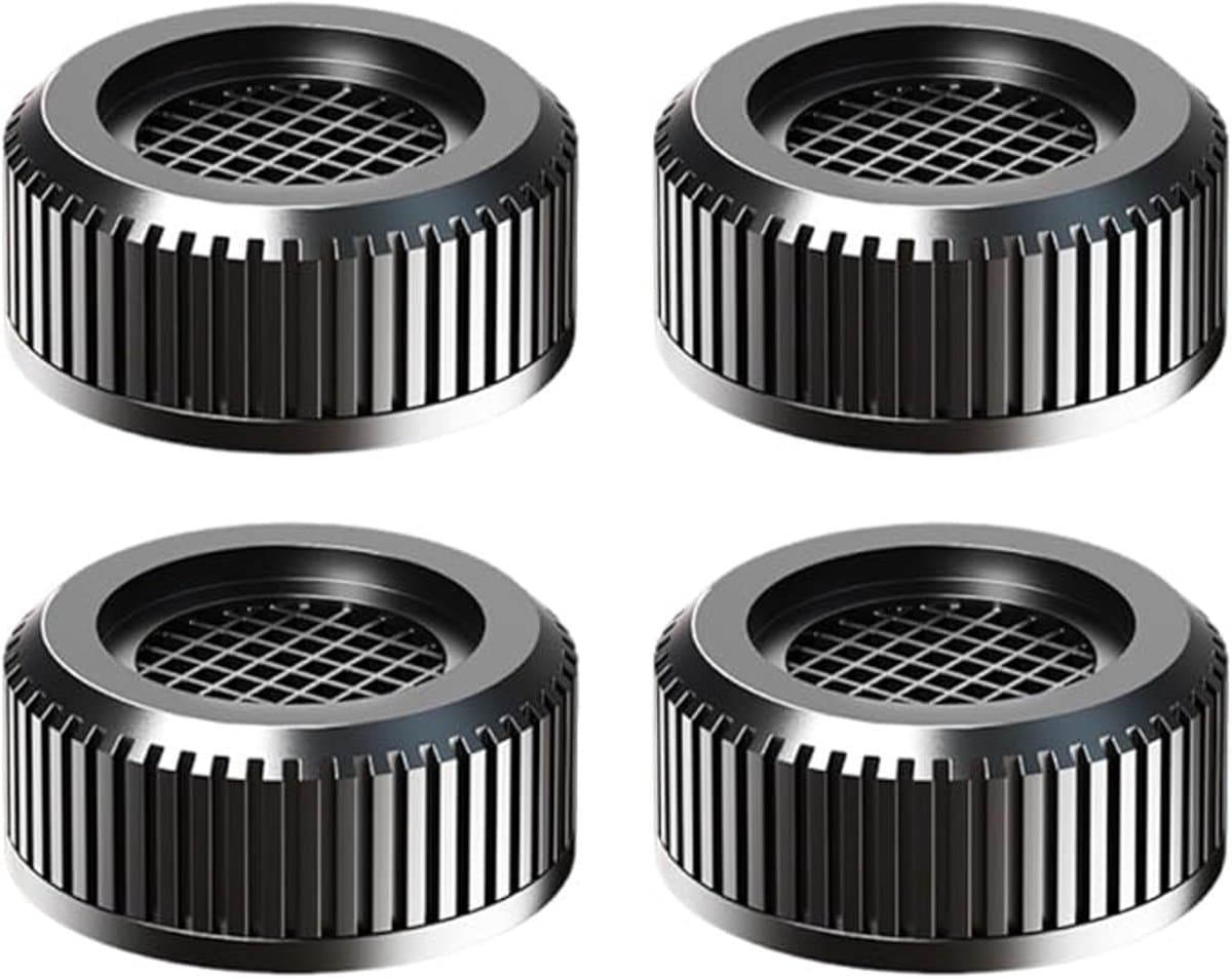 Wasmachine Trillingsvoeten - Antislip Pads - Apparaten Stabiliseren - Universeel Toepasbaar - 4 stuks - Zwart — afbeelding 1