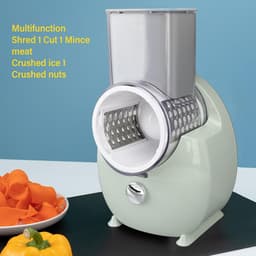 Elektrische Groentenhakker - Keukenmachine Snijder - Snel Ingrediënten Bereiden - Draadloos Oplaadbaar Ontwerp - 1200 mAh Batterij - Groen — thumbnail 4