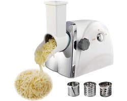 Elektrische Kaasrasp - Groentesnijder Versnipperaar - Snel Ingrediënten Bereiden - 300W Krachtige Motor - 18x35x27.5cm